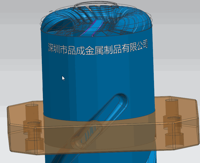 品成压铸模具设计：品成金属于2022年自主研发设计了涡轮叶片旋转出模